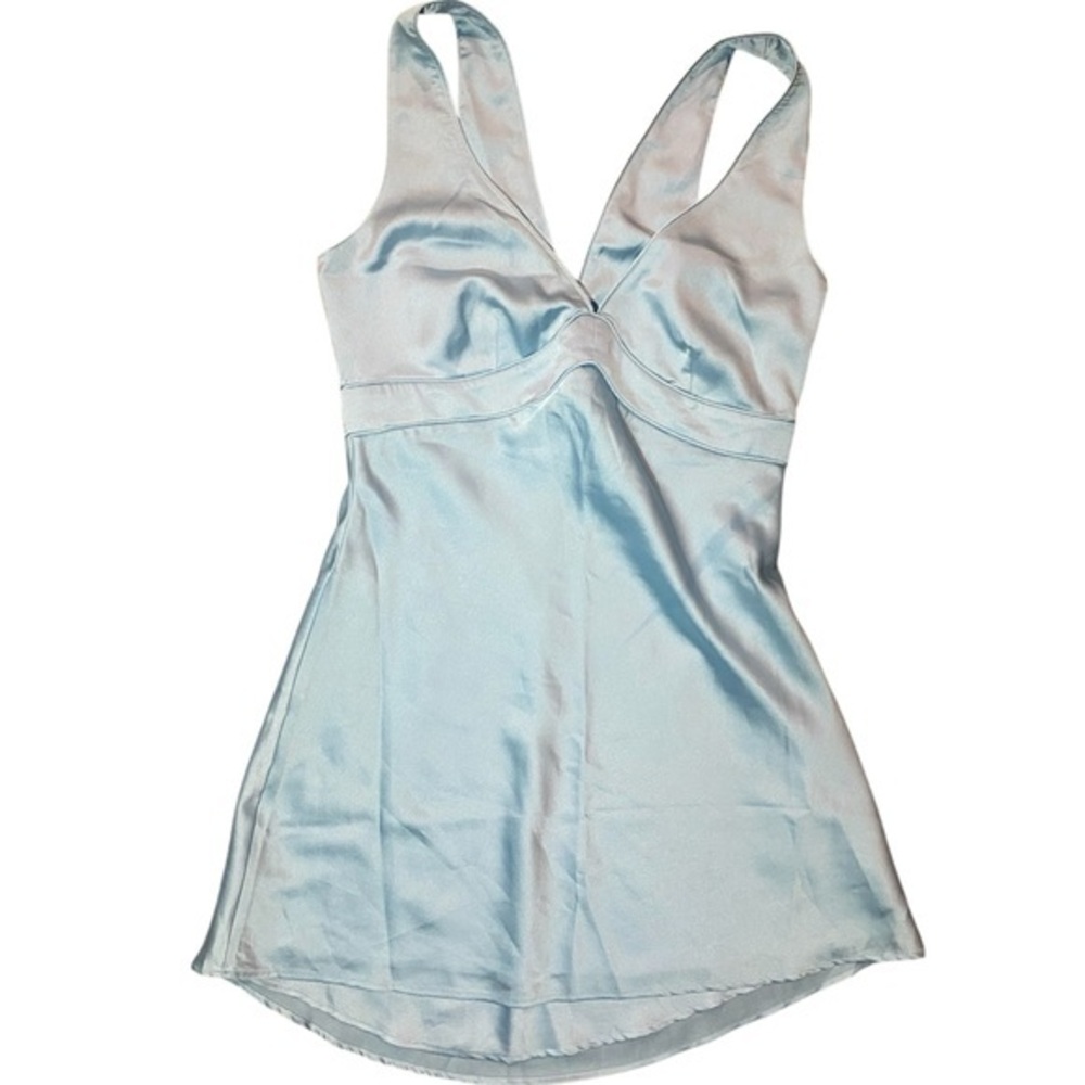 Abercrombie & Fitch Light Blue Satin Chemise